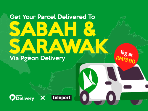 pgeon delivery sabah sarawak