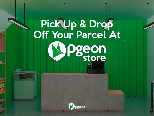 pick up and drop off parcel at pgeon store